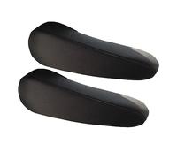 FH Group FH1051BLACK - Copribracciolo in tessuto piatto, colore: nero, misura semi-universale, una coppia