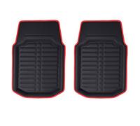 FH GROUP F14409REDBLACK-FRONT-AVC - Set di tappetini anteriori per tutte le condizioni atmosferiche, colore: rosso e nero