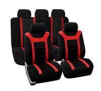 FH GROUP FB070RED115 - Kit Completo di Rivestimenti per sedili, per Automobili Sportive, Rosso, 11 pz