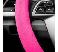 FH Group FH3001BABYPINK FH3001 - Coprivolante in silicone con motivo a serpente (presa massaggiante), colore rosa chiaro, si adatta alla maggior parte delle auto, camion, SUV o furgoni
