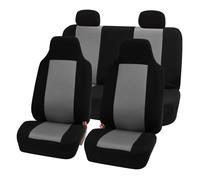 FH Group Full Set Car Seat Covers Gray 3D Air Mesh - Universal Fit Aut