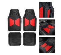 FH Group Gomma Auto Pavimento Tappetini 2-Tone Design Resistente Tutte Clima - 4
