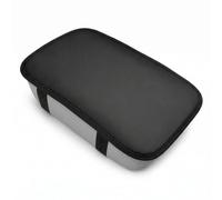 FH Group Luxe - Cuscinetto per console centrale, in ecopelle, colore: Nero