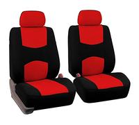FH GROUP - Rivestimento per sedili Anteriori, in Tessuto, Rosso