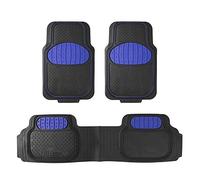 FH Group Tappetini per auto in gomma resistente, universali, tagliabili, impermeabili, per berline, SUV, camion, colore: blu