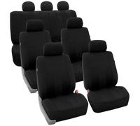 FH group Three Row Striking Striped Full Set car Seat covers Airbag c
