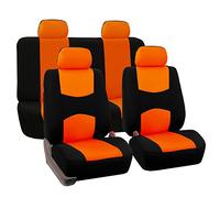 FH gruppo fh-fb050114Flat Cloth Car Seat Covers arancione/colore nero