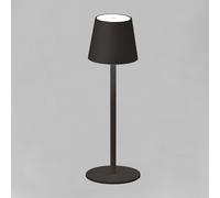 FH Lighting Lampada LED da tavolo Tropea con accu, nero sabbia FH Lighting