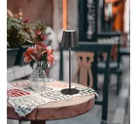 FH Lighting Viletto Lampada da tavolo LED, nero, IP54 FH Lighting
