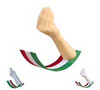 FHand Made - Giocattolo da scrivania con gesti italiani, divertente cartello decorativo per ufficio, decorazione per scrivania, mensola da tavolo, scrivania (mani color carne)