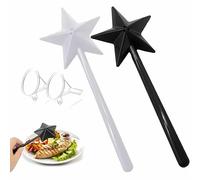 FHBHJNATC 2 Pezzi Sale e Pepe Set Simpatici, Sale e Pepe Bacchetta Magica, Saliera Bacchetta Magica, Ideale per L'uso in Cucina, Durante le Riunioni di Famiglia, in Campeggio (Bianco e Nero)
