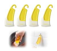 FHBHJNATC 4 raschietti in silicone, raschietto da cucina, raschietto in silicone, ottimo per raschiare panna, torte, pasta e praticamente tutto ciò che deve essere preparato in cucina