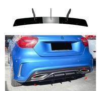FHBPCPP Diffusore Paraurti Posteriore Spoiler, Compatibile con Benz A-Class W176 AMG Line 2016-2018, Spoiler A Labbro Auto Accessori Spoiler Corpo Pinna di Squalo,A Black