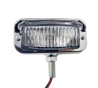 FHCBUTAE Faro Moto Alogeno Quadrato Universale Da 4,4 Pollici Per Harley Per Dyna Per Sportster Per Chopper Faro Anteriore(Bianca)