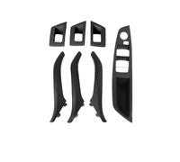 FHCBUTAE Maniglia Interna Auto Maniglie Per Porte Interne In Pelle Da 7 Pezzi/set Sinistra E Destra Per Serie 5 F10 F11 51417225866(RHD Black)