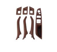 FHCBUTAE Maniglia Interna Auto Maniglie Per Porte Interne In Pelle Da 7 Pezzi/set Sinistra E Destra Per Serie 5 F10 F11 51417225866(RHD Red)
