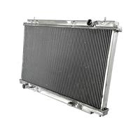 FHCBUTAE Radiatore Radiatore Completo di Alluminio dell'automobile per Nissan 350Z 3498cc 3.5L V6 MT 13038 2007-2009 21410EV00A 21460EV00A Serbatoio Liquido di Raffreddamento