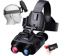 FHD Binocolo Visione Notturna Zoom Digitale 4X Digitale Infrarossi Visore Notturno 984ft/300M Professionale per Adulti, Vivavoce NGV per Casco, con Registrazione di Audio/Video 32G Scheda