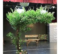 FHDCNTO Piante Artificiali Grande Simulazione Albero di Banyan Alberi di Banyan Verde Artificiale Decorazione di Interni Soggiorno Matrimonio Hotel Centro Commerciale Decorazione 1.8x1m/5.9x3.2ft