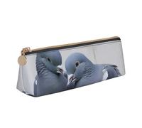 FHEBNDS Astuccio per trucchi con colombe, per donne e uomini, grande, estetico, portamonete, in pelle, con cerniera, organizer da ufficio, accessori da viaggio