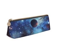FHEBNDS Beauty case Galaxy Space per donne e uomini, grande astuccio estetico, portamonete, in pelle, con cerniera, organizer da ufficio, accessori da viaggio