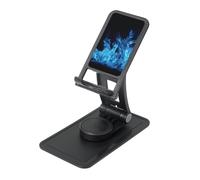 FHEBNDS Blue Flame - Supporto per telefono da scrivania, girevole a 360°, pieghevole, per ufficio, casa, supporto per tablet regolabile in altezza, supporto portatile per cellulare e iPad