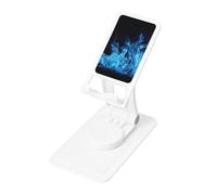 FHEBNDS Blue Flame - Supporto per telefono da scrivania, girevole a 360°, pieghevole, per ufficio, casa, supporto per tablet regolabile in altezza, supporto portatile per cellulare e iPad