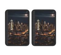 FHEBNDS City Seattle - Set di 2 coperture universali per cintura di sicurezza dell'auto, morbide e confortevoli, per zaino, spalla, collo, accessori interni auto