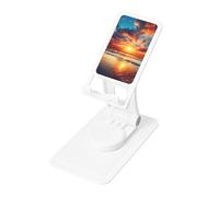 FHEBNDS Cloudy Sunset Sky - Supporto per telefono da scrivania, girevole a 360°, pieghevole, per ufficio, casa, tablet, supporto portatile per cellulare, iPad
