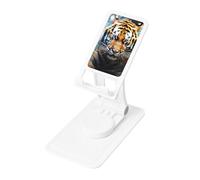 FHEBNDS Cool Tiger - Supporto per telefono da scrivania, girevole a 360°, pieghevole, per ufficio, casa, tablet e tablet portatile
