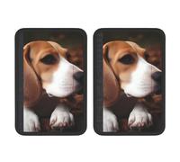 FHEBNDS Cute Beagle - Copri cintura di sicurezza per auto, confezione da 2, universale, morbido e confortevole, per zaino, spalla, collo, accessori interni auto
