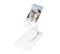 FHEBNDS Husky Dogs - Supporto per telefono da scrivania, girevole a 360°, pieghevole, per ufficio, casa, tablet regolabile in altezza, supporto portatile per cellulare e iPad
