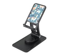 FHEBNDS Llama - Supporto per telefono da scrivania, girevole a 360°, pieghevole, per ufficio e casa, altezza regolabile, supporto portatile per tablet, cellulare e iPad