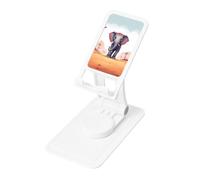 FHEBNDS Lucky Elephant - Supporto per telefono da scrivania, girevole a 360°, pieghevole, per ufficio e casa, supporto per tablet regolabile in altezza, supporto portatile per cellulare e iPad