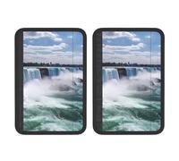 FHEBNDS Niagara Falls - Set di 2 coperture per cintura di sicurezza per auto, universali, morbide e confortevoli, per zaino, spalla, collo, accessori interni auto