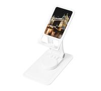 FHEBNDS Night London Tower Bridge - Supporto per telefono da scrivania, girevole a 360°, pieghevole, per ufficio e casa, supporto per tablet regolabile in altezza, portatile, supporto per cellulare e