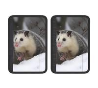 FHEBNDS Opossum - Set di 2 copri cintura di sicurezza per auto, universali, morbidi e confortevoli, per zaino, spalla, collo, accessori interni auto