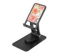 FHEBNDS Peach Peony - Supporto per telefono da scrivania, girevole a 360°, pieghevole, per ufficio, casa, supporto per tablet regolabile in altezza, supporto portatile per cellulare e iPad