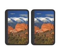 FHEBNDS Pikes Peak Colorado - Set di 2 protezioni universali per cintura di sicurezza dell'auto, morbidi e confortevoli, per zaino, spalla, collo, accessori interni auto