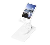 FHEBNDS Puerto Rico - Supporto da scrivania per telefono da spiaggia, girevole a 360°, pieghevole, per ufficio, casa, supporto per tablet regolabile in altezza, supporto portatile per cellulare e iPad