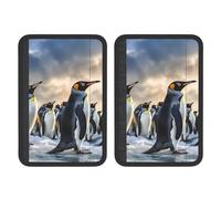 FHEBNDS Sea Penguin, copertura per cintura di sicurezza dell'auto, confezione da 2, universale, morbida e confortevole, per zaino, spalla, collo, accessori interni auto