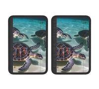 FHEBNDS Sea Turtles Copertura per cintura di sicurezza auto, confezione da 2, universale, morbida e confortevole, per zaino, spalla, cuscino per collo, accessori interni auto