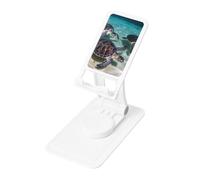 FHEBNDS Sea Turtles - Supporto per telefono da scrivania, girevole a 360°, pieghevole, per ufficio e casa, supporto per tablet regolabile in altezza, portatile, supporto per cellulare e iPad