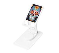 FHEBNDS Sugar Skulls - Supporto per telefono da scrivania, girevole a 360°, pieghevole, per ufficio, casa, supporto per tablet regolabile in altezza, supporto portatile per cellulare e iPad