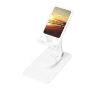FHEBNDS Sunset Beach - Supporto per telefono da scrivania, girevole a 360°, pieghevole, per ufficio e casa, supporto per tablet regolabile in altezza, supporto portatile per cellulare e iPad