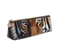 FHEBNDS Tiger - Astuccio per trucchi da donna e uomo, grande, estetico, portamonete, in pelle, con cerniera, organizer da ufficio, accessori da viaggio