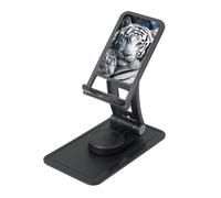 FHEBNDS White Tiger - Supporto per telefono da scrivania, girevole a 360°, pieghevole, per ufficio e casa, supporto per tablet regolabile in altezza, supporto portatile per cellulare e iPad