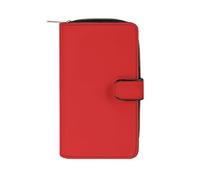 FHEDMN Portafoglio in vera pelle PU per uomini e donne - Bifold sottile con 12 scomparti per carte, borsa porta carte di credito e carta d'identità, ideale per viaggi, lavoro e uso quotidiano