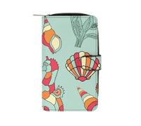 FHEDMN Portafoglio in vera pelle PU per uomini e donne, con blocco sottile, con 12 scomparti per carte, porta carte di credito e carta d'identità, ideale per viaggi, affari e uso quotidiano (Lattice