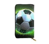 FHEDVBN Cool pallone da calcio Portafoglio per uomo donna borsa lunga pochette in pelle grande borsa da viaggio porta telefono porta carte di credito custodia per soldi con cerniera portafogli in